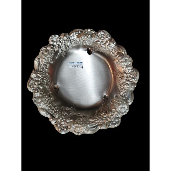 Vintage WMF Ikora Silver Plated Tarnish Resistant Floral Design Bowl Germany - Picture 4 of 6